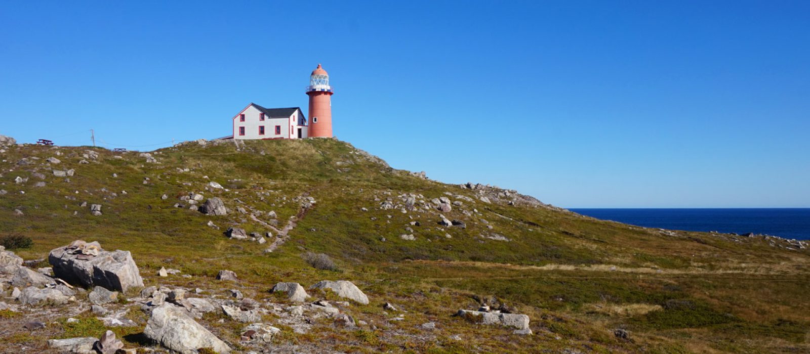 Ferryland Lighthouse on the Avalon Peninsula in Newfoundland